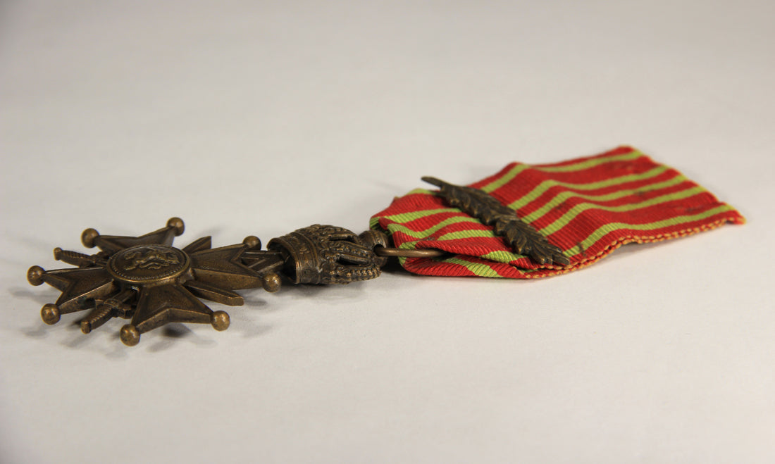 Belgium 1915 War Cross WWI 1914-1918 With Palm - Belgique Croix De Guerre Bronze L019463
