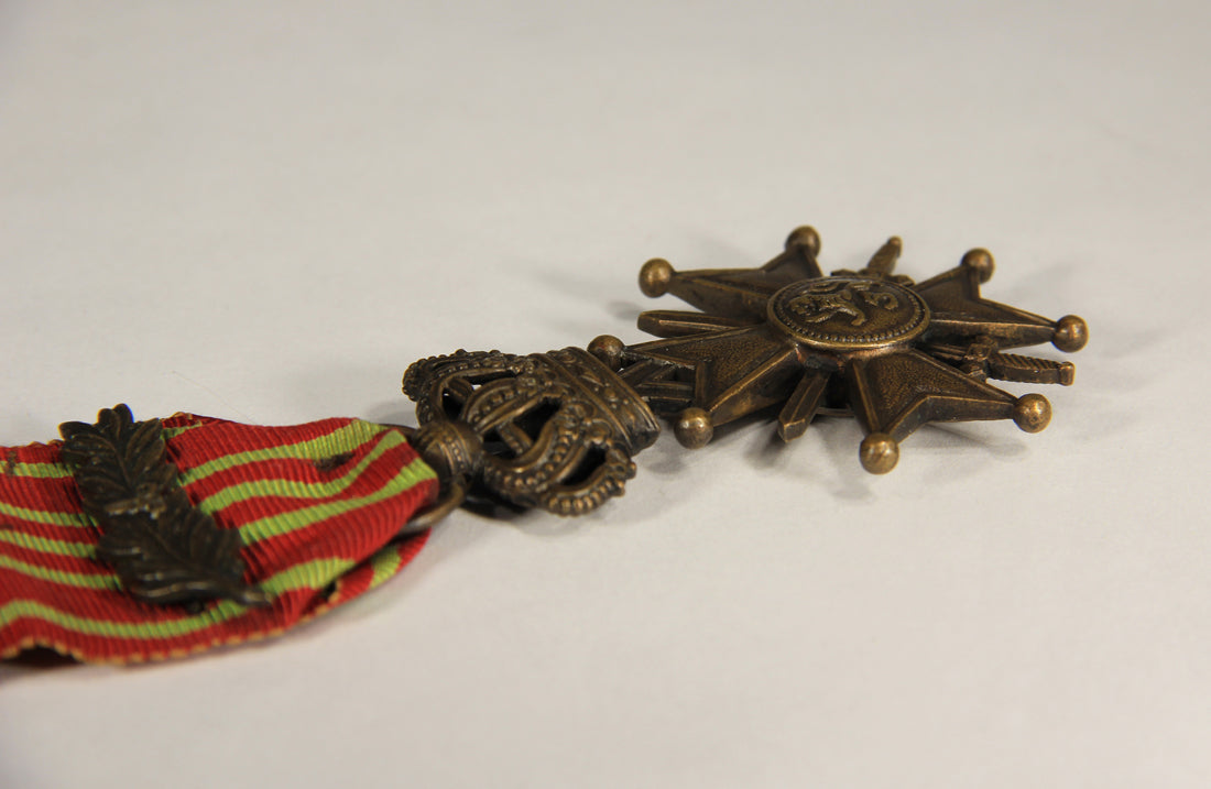 Belgium 1915 War Cross WWI 1914-1918 With Palm - Belgique Croix De Guerre Bronze L019463