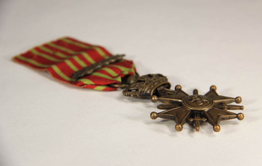 Belgium 1915 War Cross WWI 1914-1918 With Palm - Belgique Croix De Guerre Bronze L019463