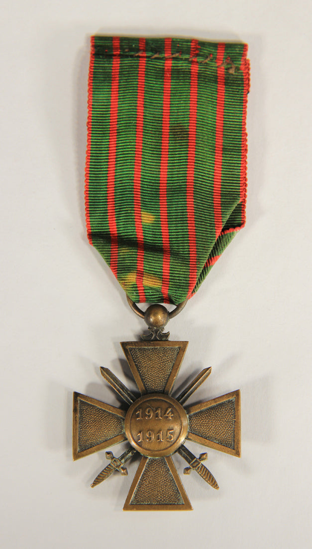 France 1915 WWI Croix De Guerre 1914-1918 - War Cross With 3 Stars - Bronze L019466
