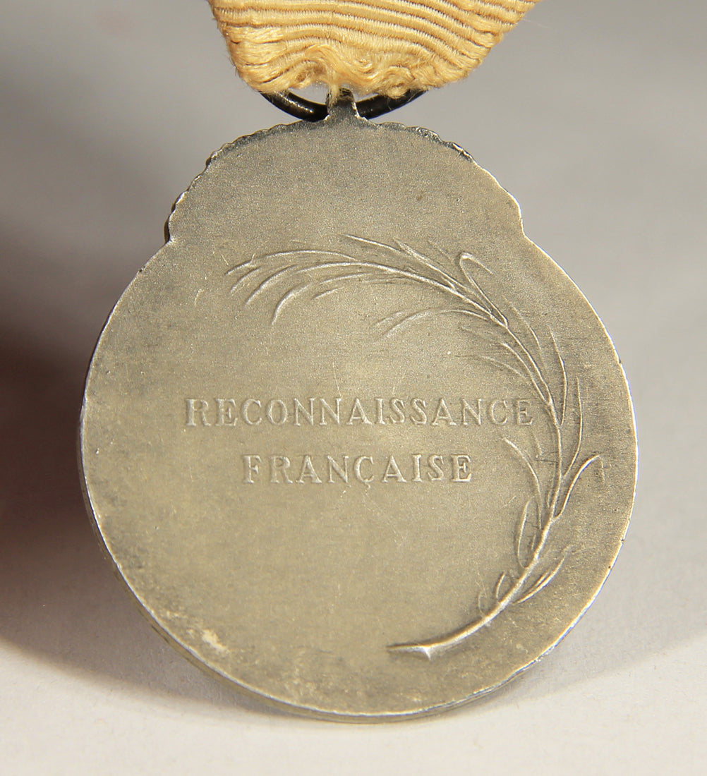 France 1917 WWI Médaille Reconnaissance Française Type 1 - 2e Classe Silver L019469