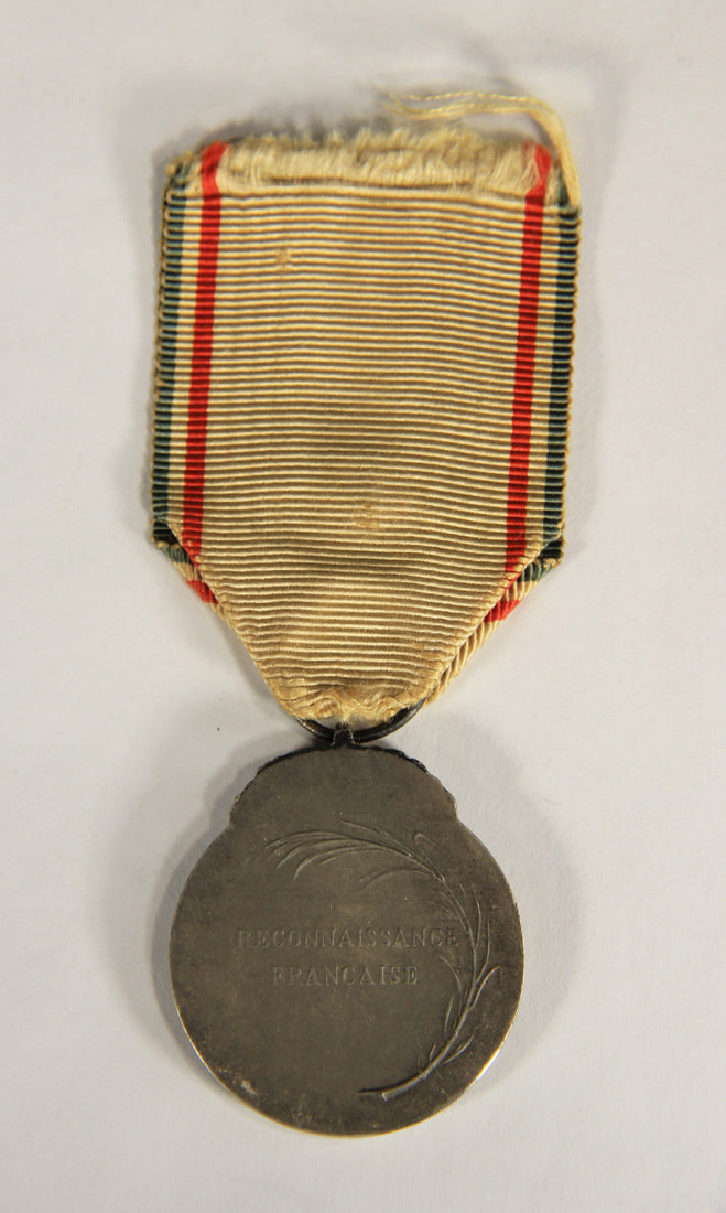 France 1917 WWI Médaille Reconnaissance Française Type 1 - 2e Classe Silver L019469