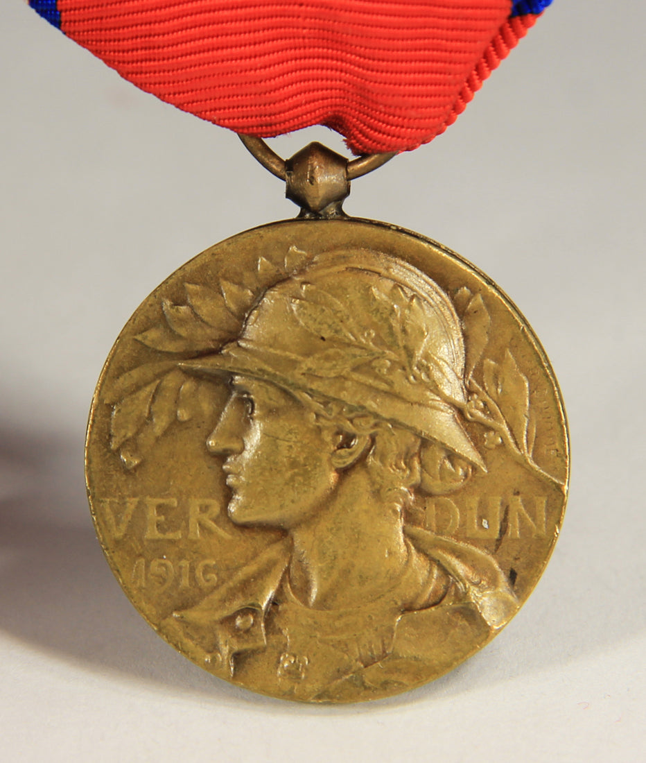 France 1917 WWI Médaille De La Bataille De Verdun Type 3 - Battle Of Verdun - Bronze L019472