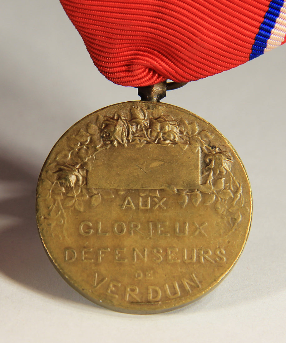 France 1917 WWI Médaille De La Bataille De Verdun Type 3 - Battle Of Verdun - Bronze L019472