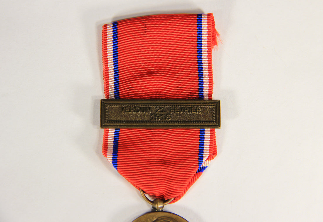 France 1917 WWI Médaille De La Bataille De Verdun Type 3 - Battle Of Verdun - Bronze L019472