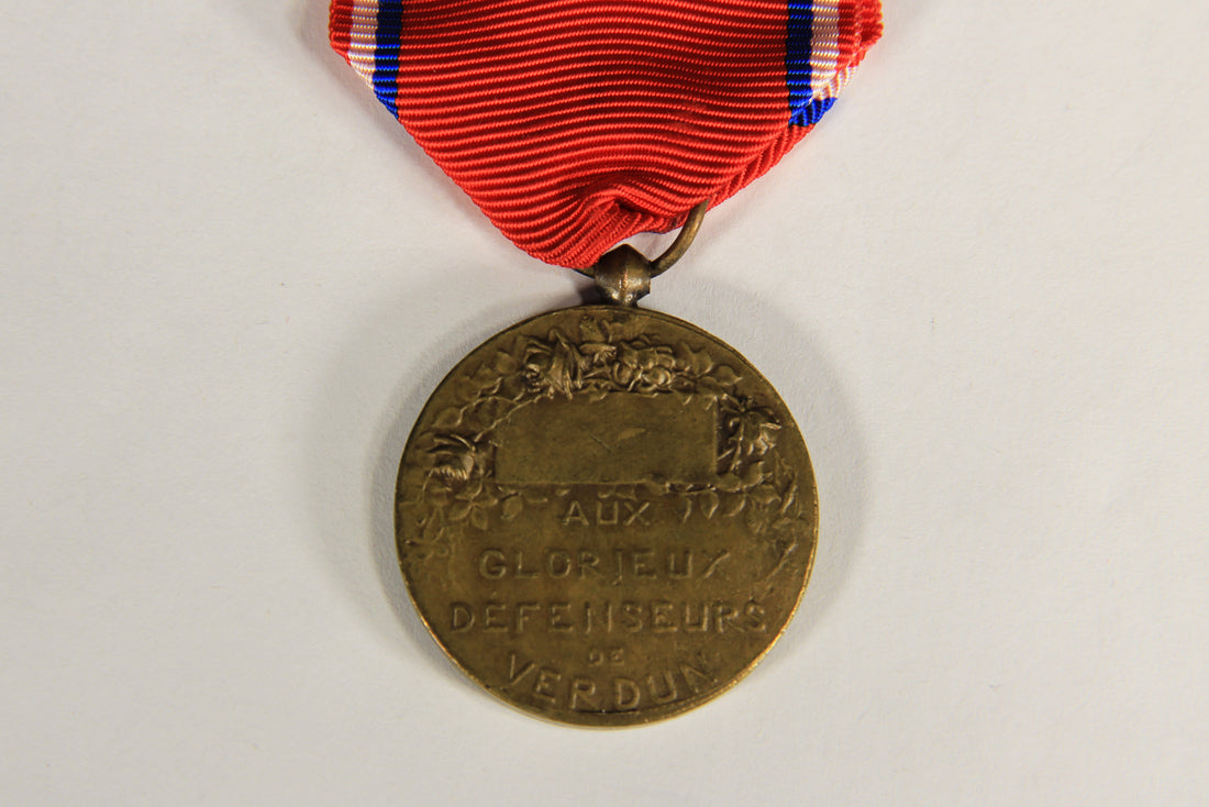 France 1917 WWI Médaille De La Bataille De Verdun Type 3 - Battle Of Verdun - Bronze L019472