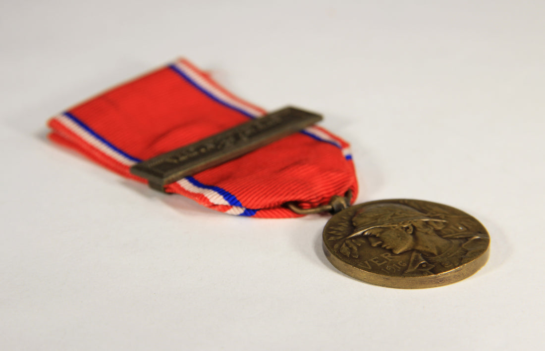 France 1917 WWI Médaille De La Bataille De Verdun Type 3 - Battle Of Verdun - Bronze L019472