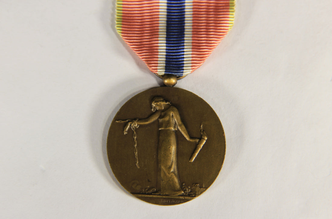 France 1936 WWI Médaille Des Prisonniers Civils, Déportés Et Otages Bronze L019481