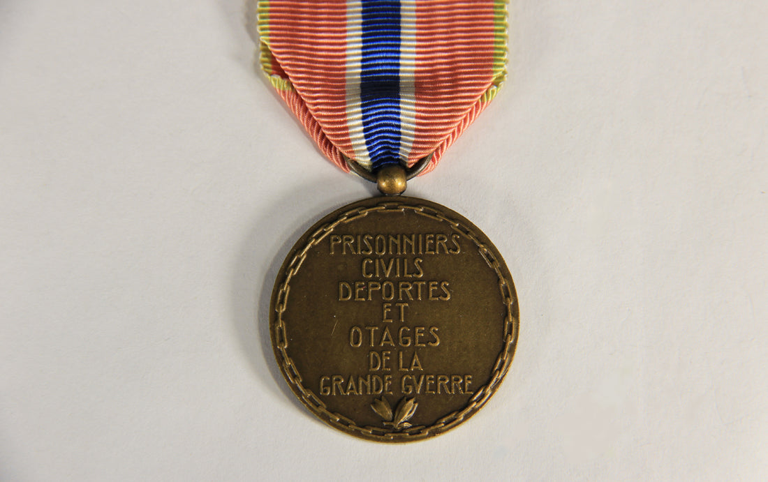 France 1936 WWI Médaille Des Prisonniers Civils, Déportés Et Otages Bronze L019481