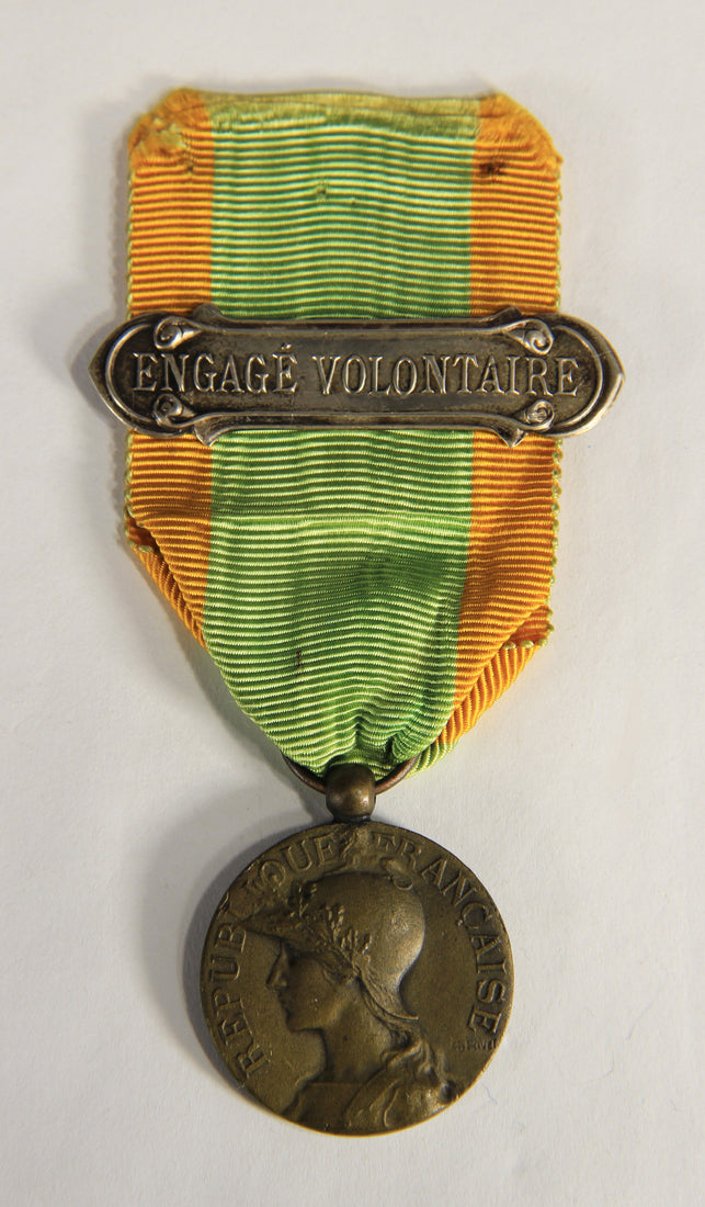 France 1914-1918 WWI Medal Volunteers Of The Great War Engagé Volontaire - Bronze L019483