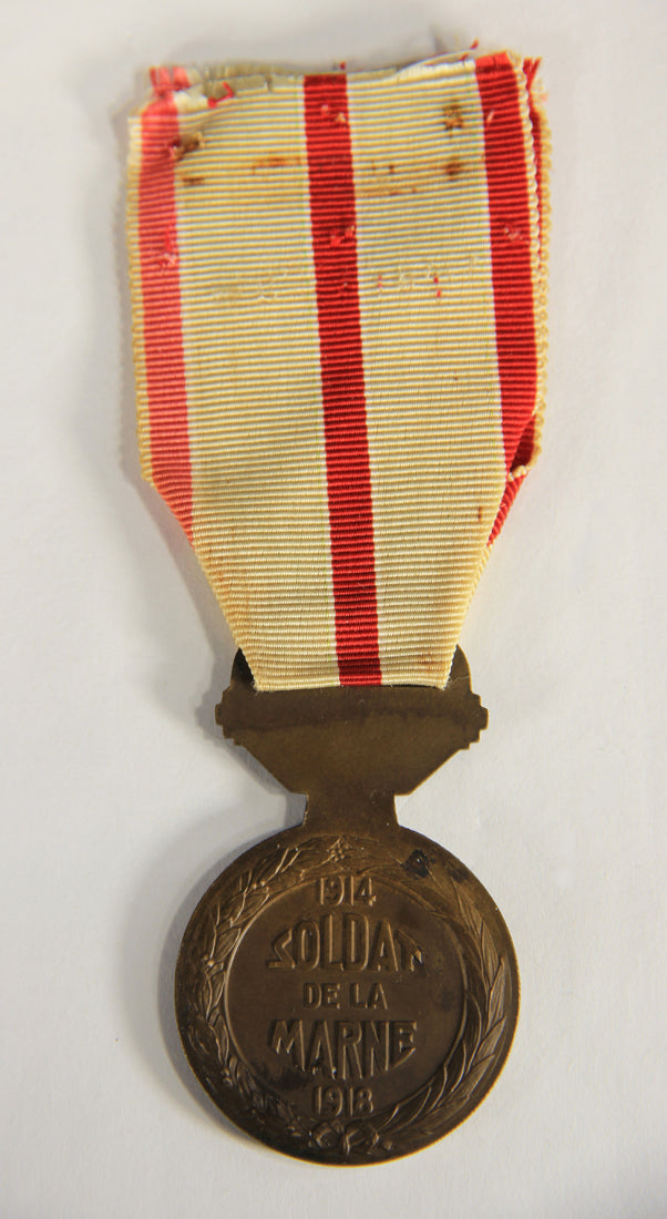 France 1937 War Medal WWI Médaille De La Marne - The Marne Medal - 1914-1918 Bronze L019484