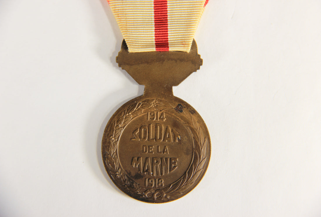 France 1937 War Medal WWI Médaille De La Marne - The Marne Medal - 1914-1918 Bronze L019484