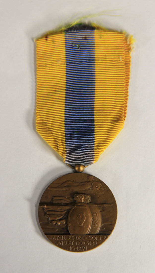 France 1956 WWI & WWII Médaille Commém. De La Bataille De La Somme - Bronze L019485