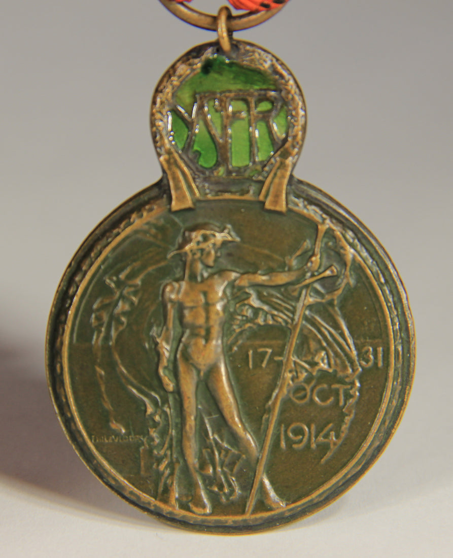 Belgium 1918 WWI Yser Medal - Médaille De L'Yser - Medaille Van De Ijser - Bronze L019495
