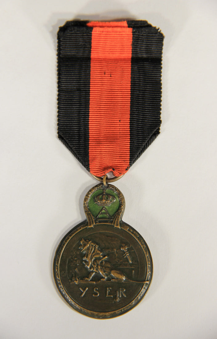 Belgium 1918 WWI Yser Medal - Médaille De L'Yser - Medaille Van De Ijser - Bronze L019495