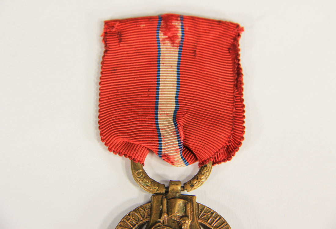Czechoslovakia 1918 WWI Revolutionary Cross - Croix De La Révolution - Bronze L019496