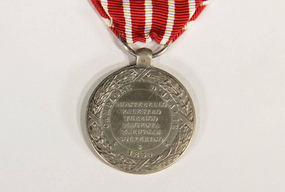 France 1859 Médaille Commémorative De La Campagne D'Italie - Silver L019497