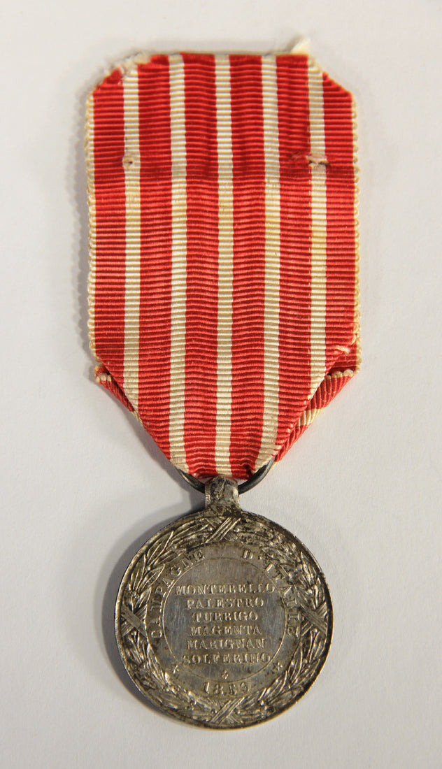 France 1859 Médaille Commémorative De La Campagne D'Italie - Silver L019498