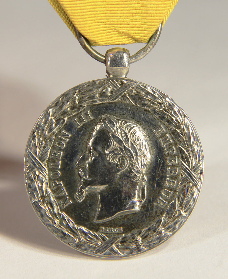 France 1861 Médaille Commémorative De L'Expédition De Chine - .950 Silver L019499