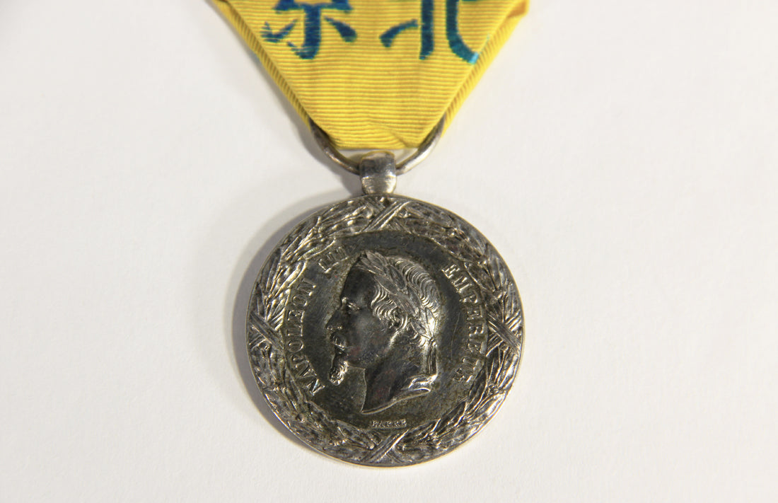 France 1861 Médaille Commémorative De L'Expédition De Chine - .950 Silver L019499