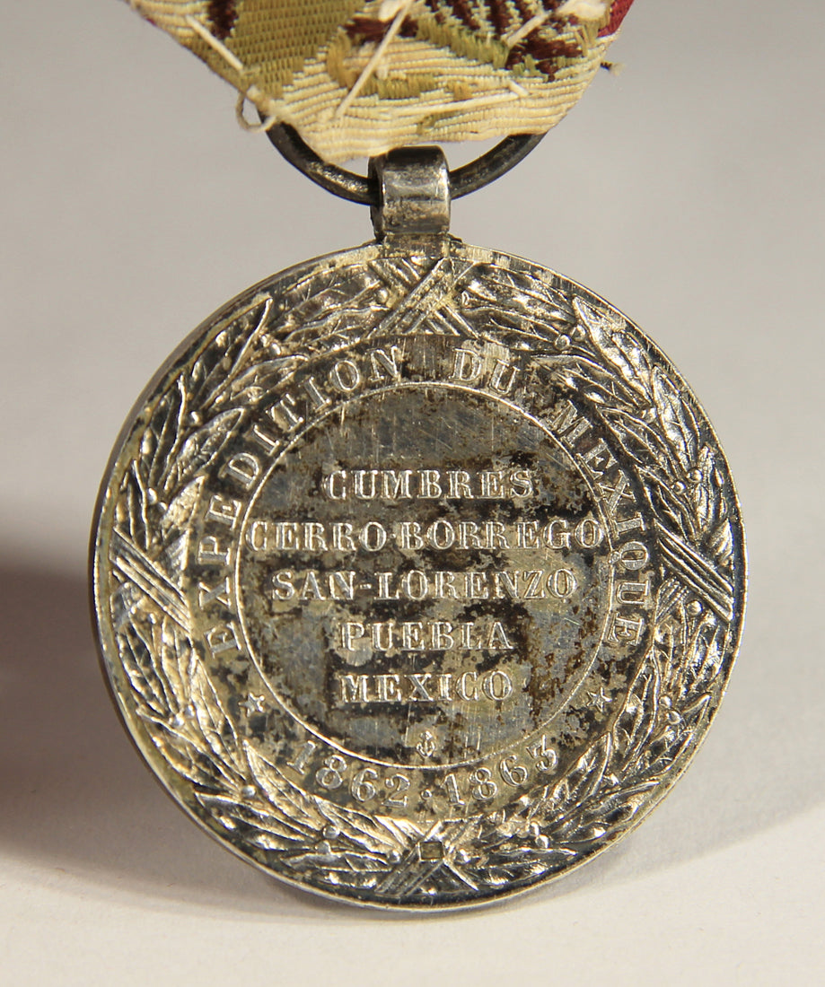France 1863 Médaille Commémorative De L'Expédition Du Mexique - Silver L019500