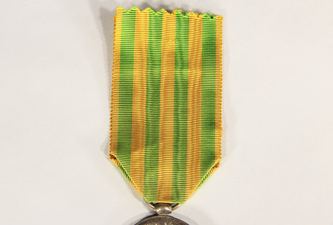 France 1885 Médaille Commémorative Du Tonkin - Armée De Terre 6 Batailles - Silver L019501