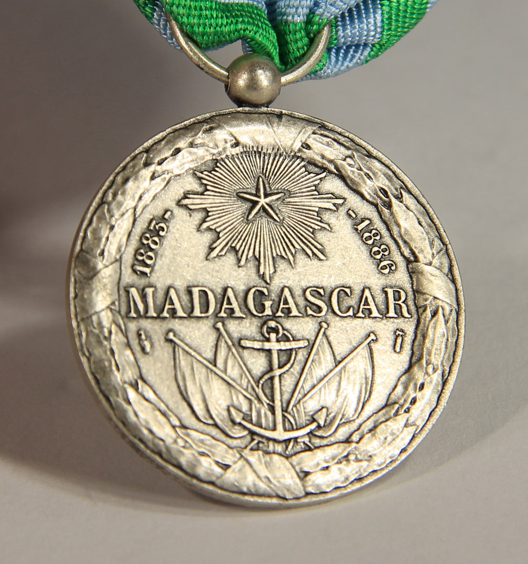 France 1886 Médaille Commémorative De Madagascar 1ère Expédition .950 Silver L019503