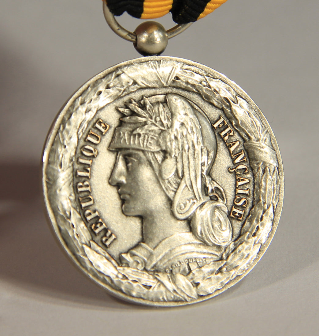 France 1892 Médaille Commémorative De L'Expédition Du Dahomey - .950 Silver L019504