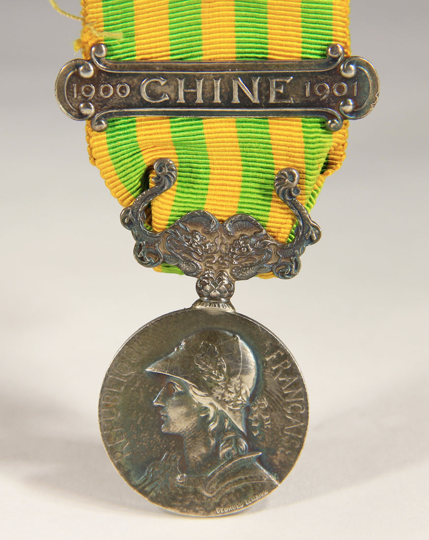 France 1901 Médaille Commémorative De L'Expédition De Chine - .950 Silver L019506
