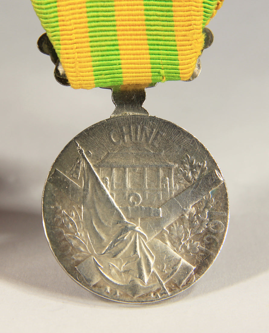 France 1901 Médaille Commémorative De L'Expédition De Chine - .950 Silver L019506