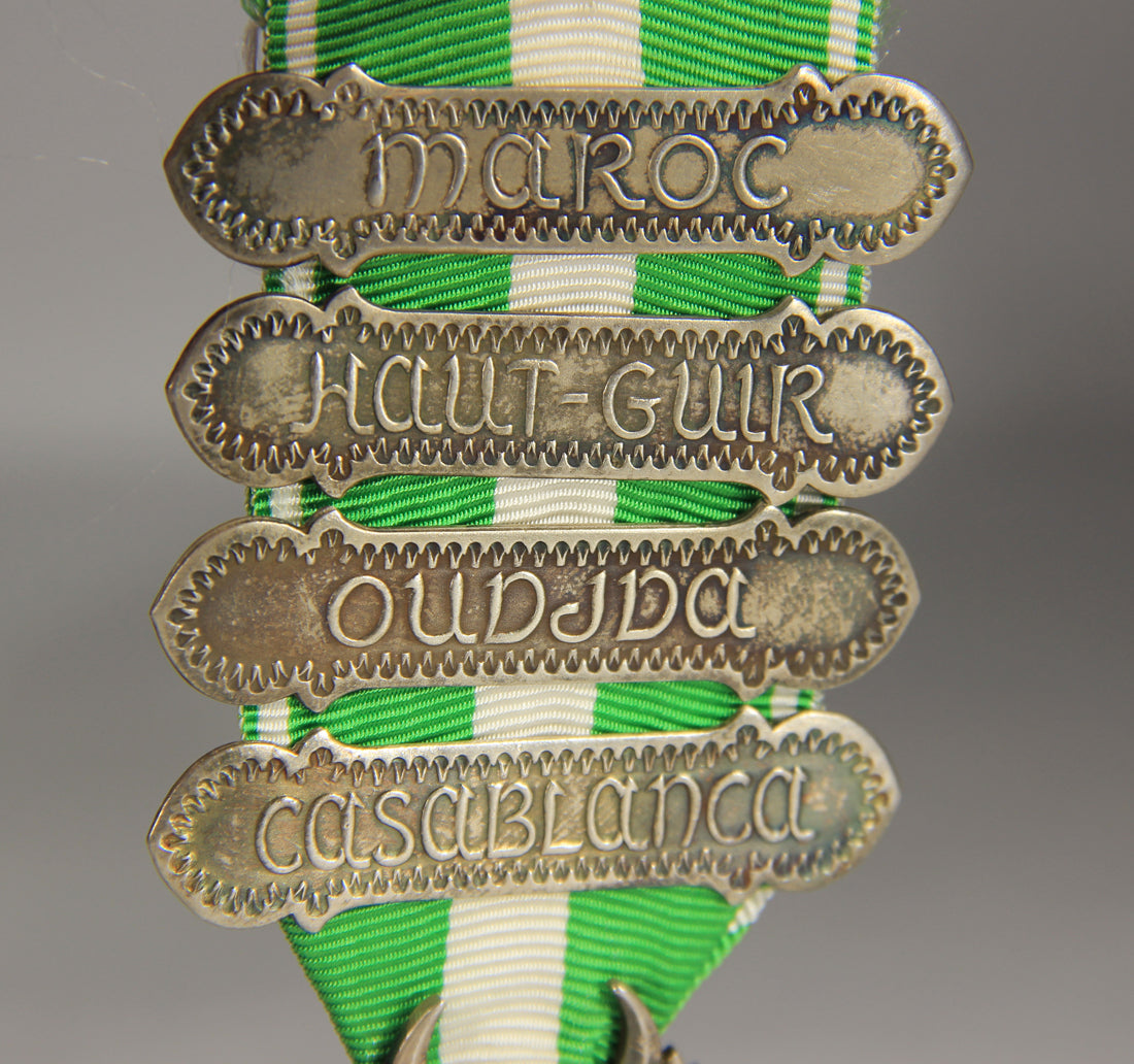 France 1909 Médaille Commémorative Du Maroc - Morocco Comm. Medal 4 Clasps L019507