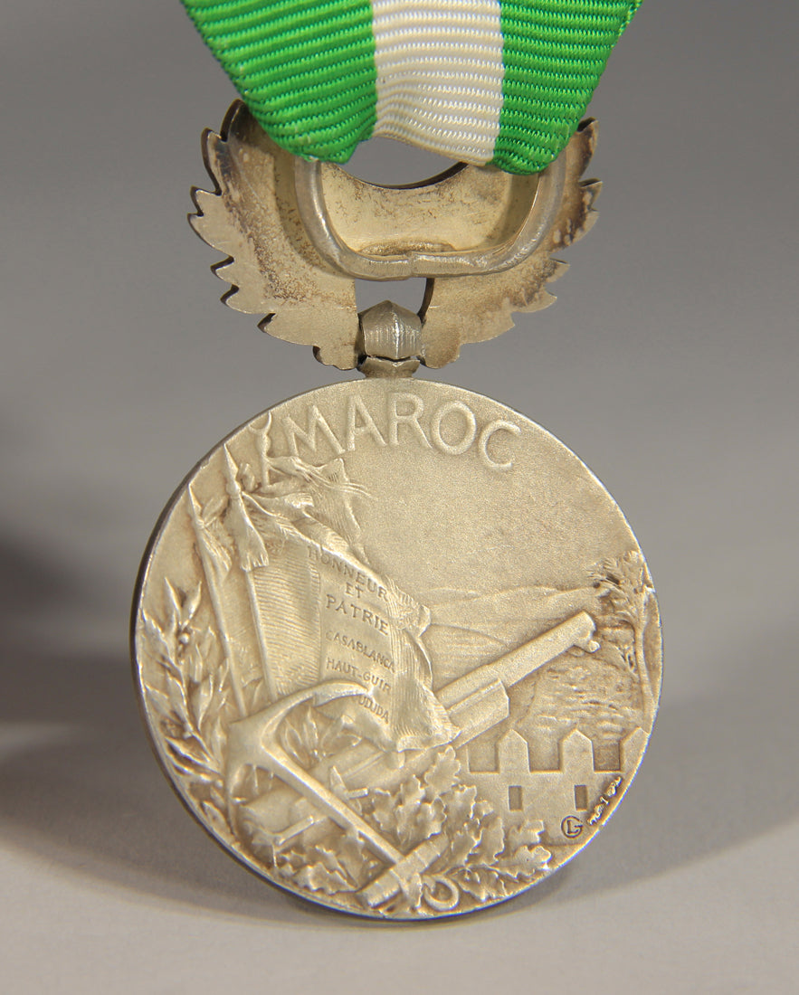France 1909 Médaille Commémorative Du Maroc - Morocco Comm. Medal 4 Clasps L019507