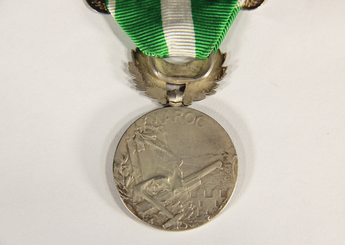 France 1909 Médaille Commémorative Du Maroc - Morocco Comm. Medal 4 Clasps L019507