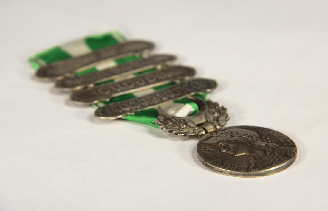 France 1909 Médaille Commémorative Du Maroc - Morocco Comm. Medal 4 Clasps L019507