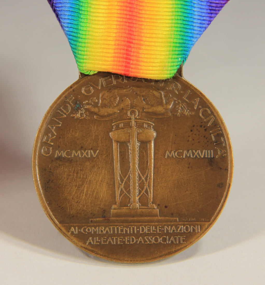 Italy 1920 WWI Inter-Allied Victory Medal - Médaille De La Victoire Interalliée - Bronze L019517