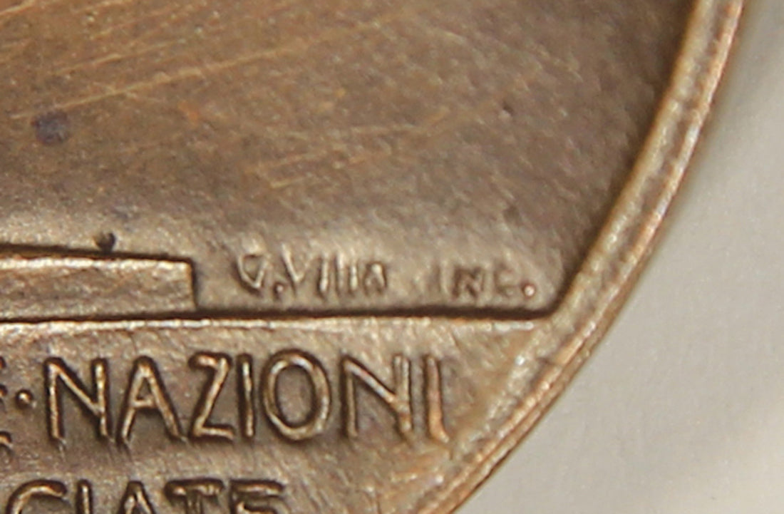 Italy 1920 WWI Inter-Allied Victory Medal - Médaille De La Victoire Interalliée - Bronze L019517