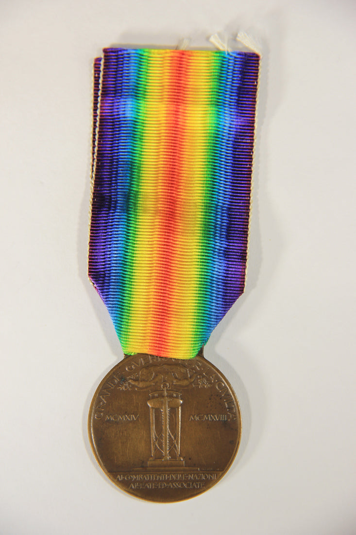 Italy 1920 WWI Inter-Allied Victory Medal - Médaille De La Victoire Interalliée - Bronze L019517