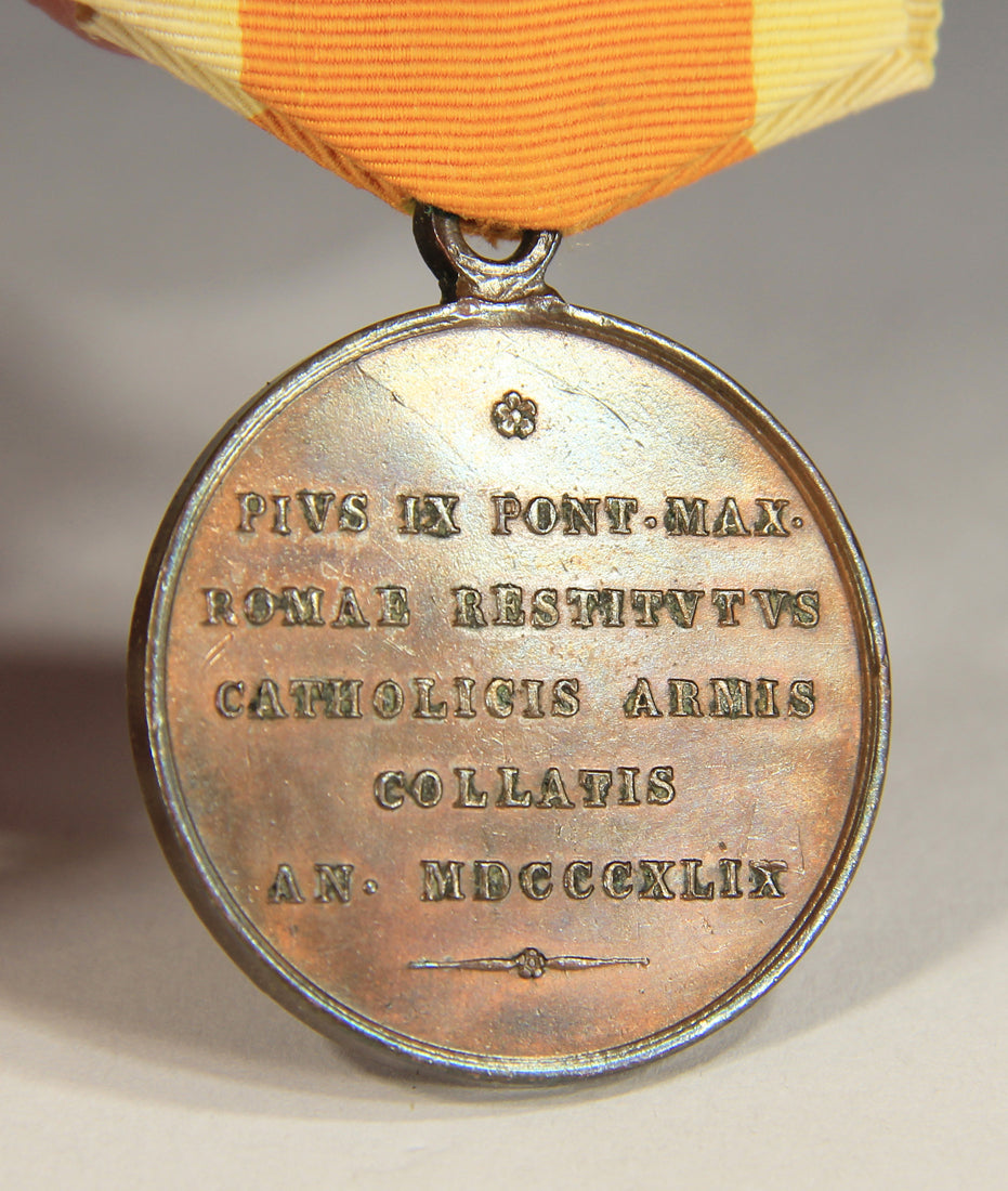 Vatican Italy 1849 Vatican Commemorative Medal For The Siege Of Rome - Bronze L019521