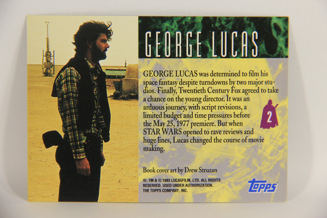 Star Wars Galaxy 1993 Topps Trading Card #2 George Lucas Artwork ENG L019522