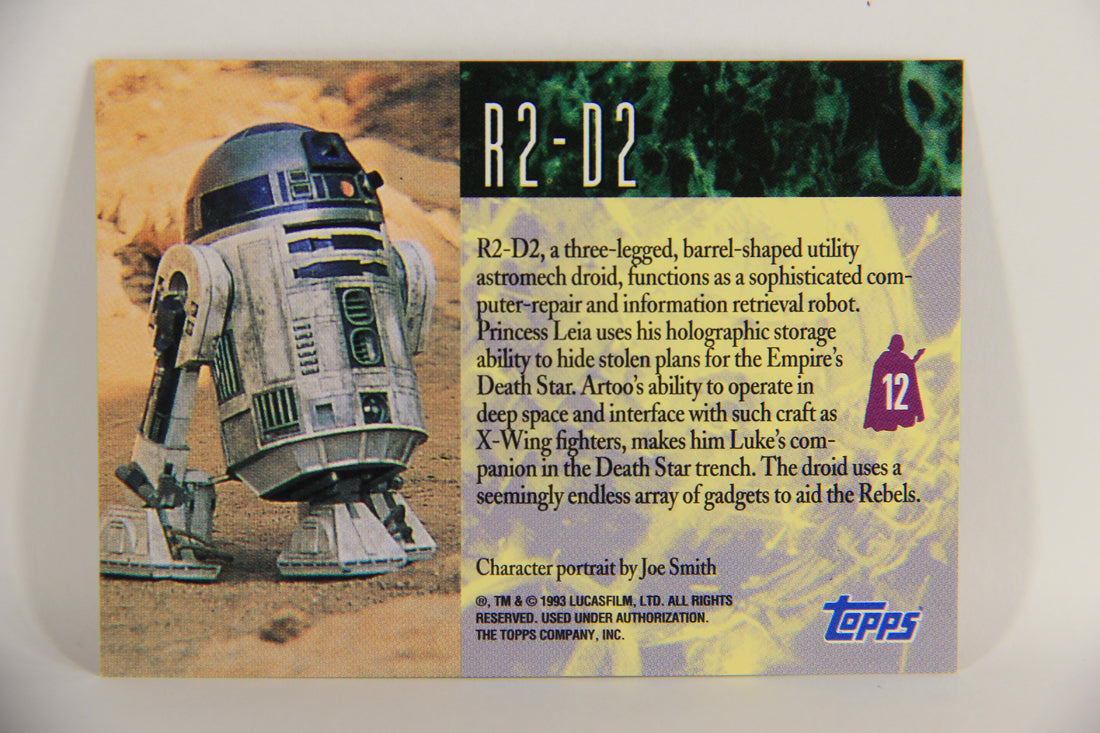 Star Wars Galaxy 1993 Topps Trading Card #12 R2-D2 Artwork ENG L019527