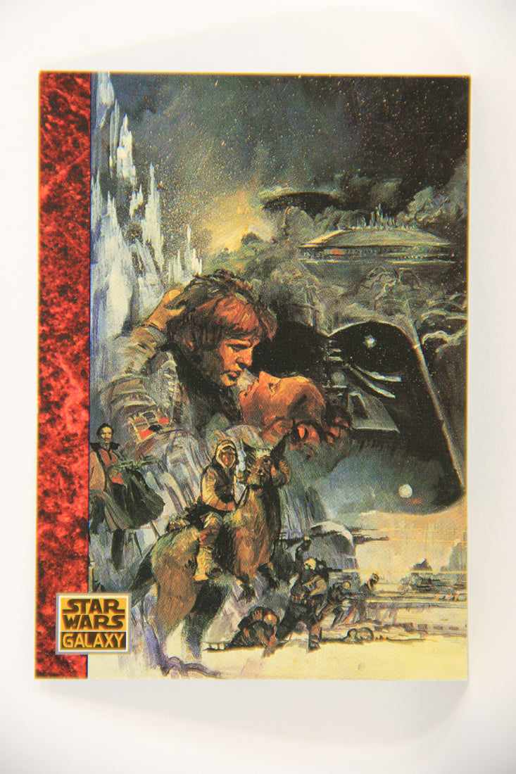Star Wars Galaxy 1993 Topps Card #67 The Mountain Hoth Planet Artwork ENG L019550