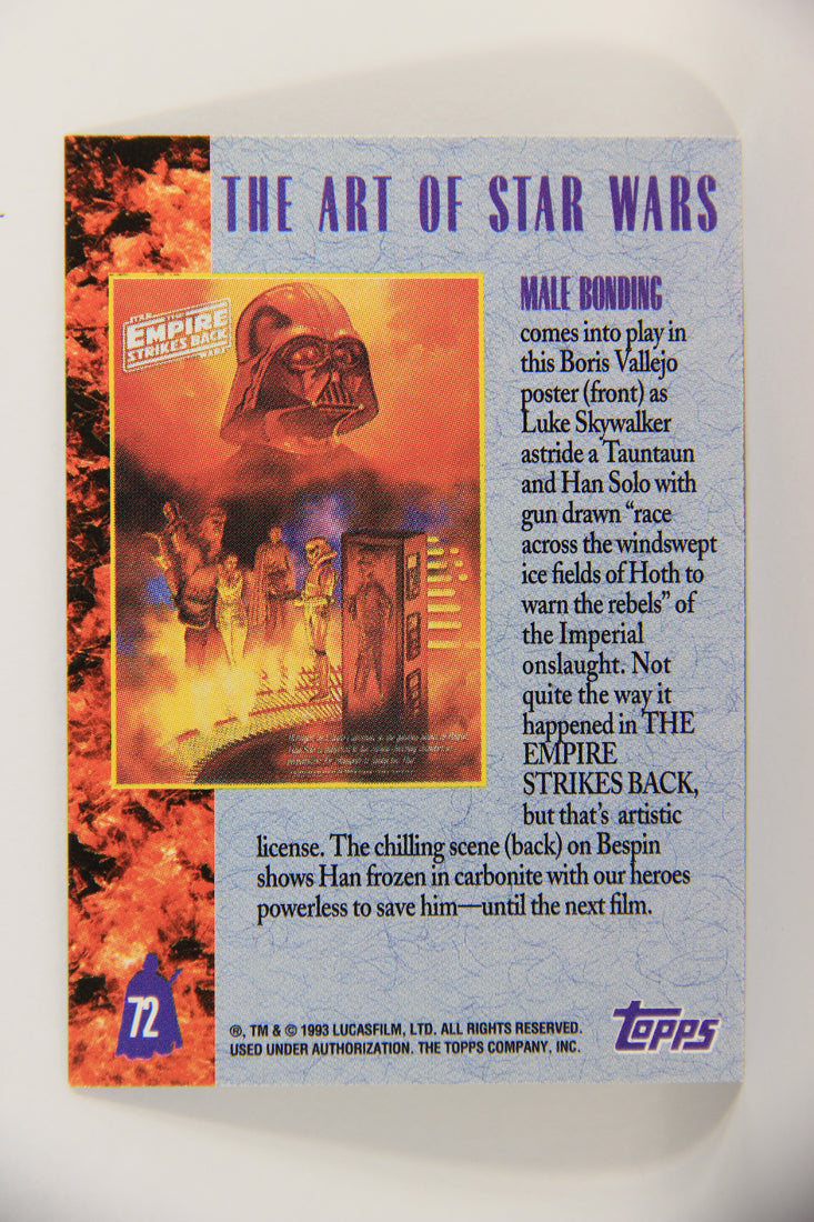 Star Wars Galaxy 1993 Topps Trading Card #72 Male Bonding Artwork ENG L019553
