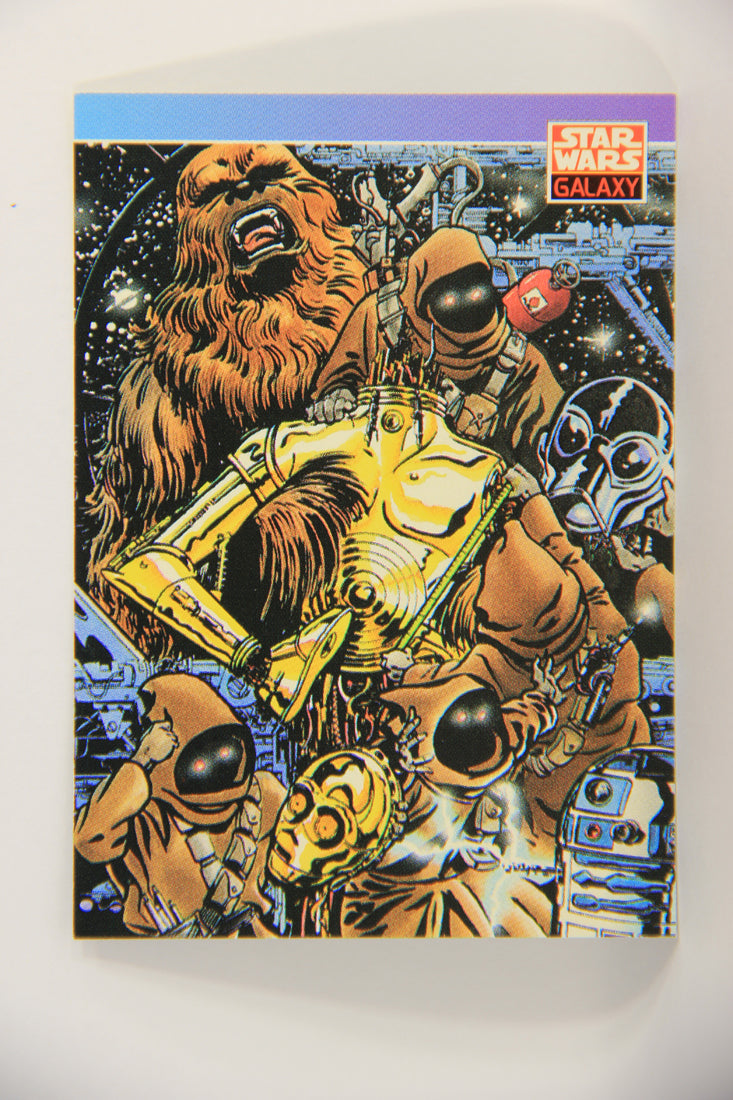 Star Wars Galaxy 1993 Topps Card #106 Disassembled C-3PO ENG L019567