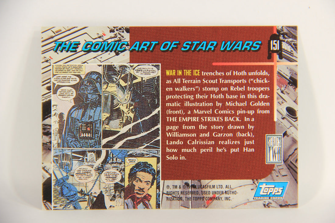 Star Wars Galaxy 1994 Topps Trading Card #151 War In The Ice Artwork ENG L019590