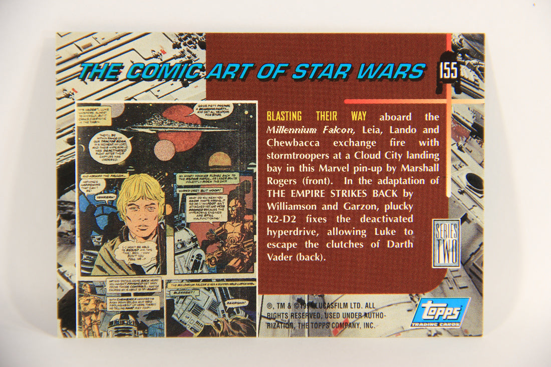 Star Wars Galaxy 1994 Topps Trading Card #155 Blasting Their Way Artwork ENG L019593
