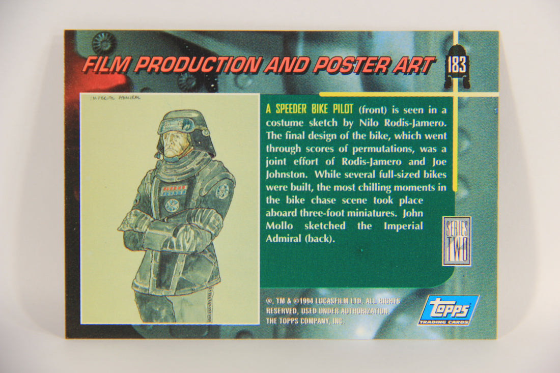 Star Wars Galaxy 1994 Topps Trading Card #183 A Speeder Bike Pilot Artwork ENG L019601