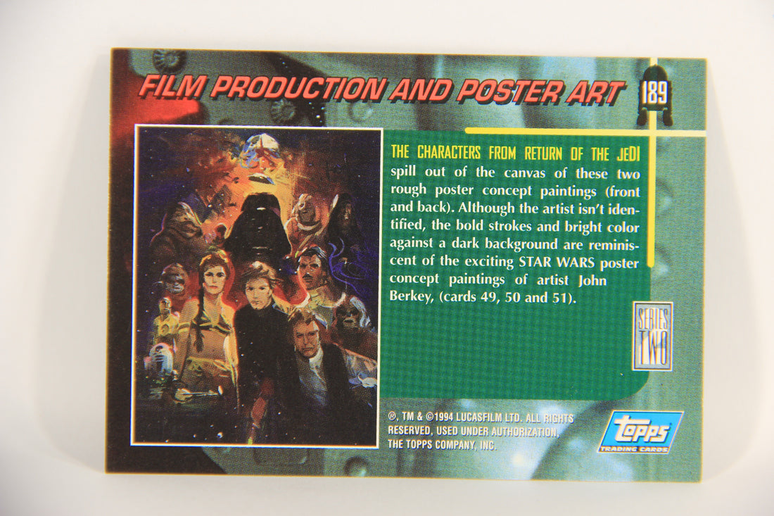 Star Wars Galaxy 1994 Topps Trading Card #189 Characters From ROTJ Artwork ENG L019604