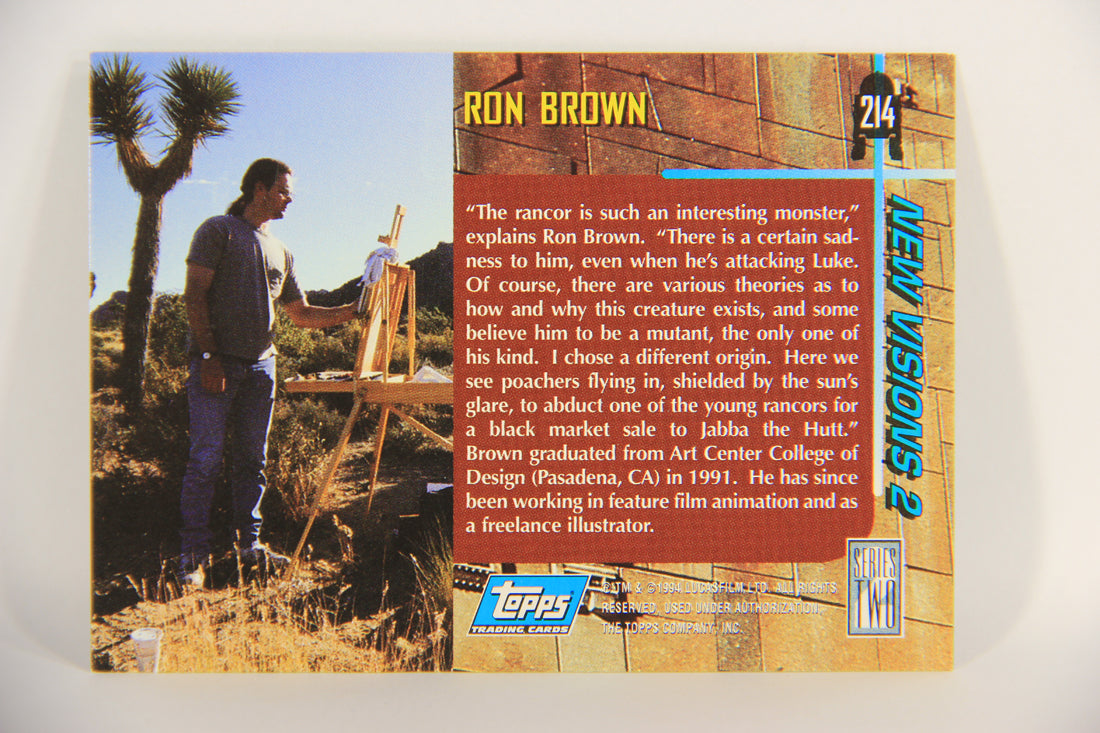 Star Wars Galaxy 1994 Topps Trading Card #214 The Rancors Artwork ENG L019619