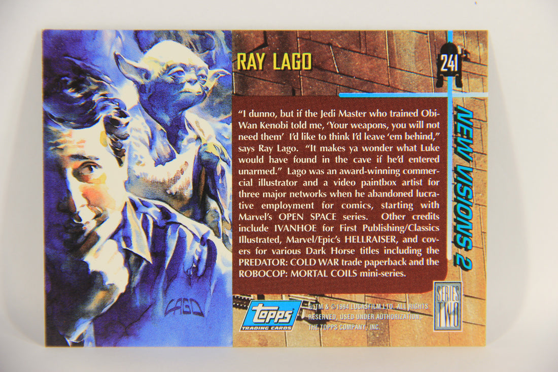 Star Wars Galaxy 1994 Topps Trading Card #241 Entering The Cave Artwork ENG L019627