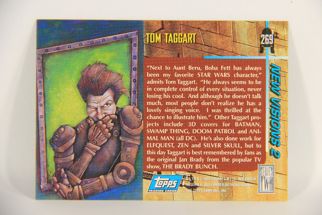 Star Wars Galaxy 1994 Topps Card #269 Boba Fett Artwork ENG L019634